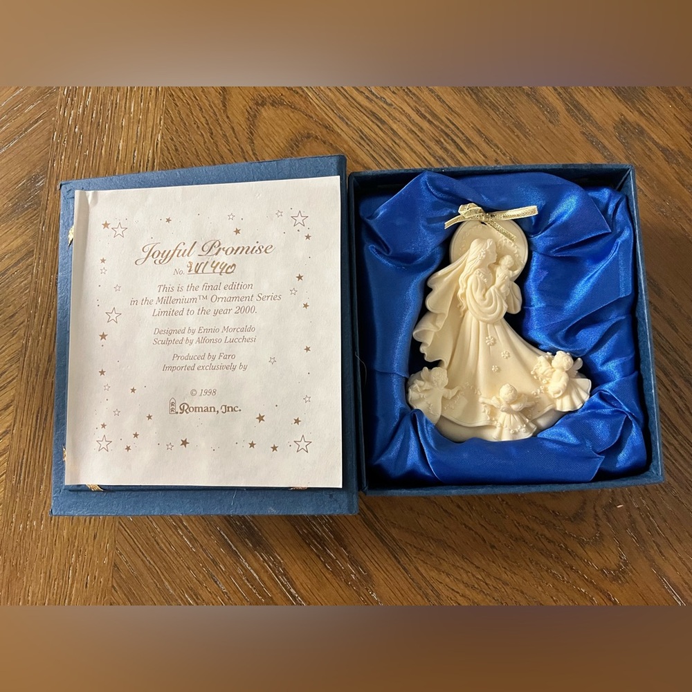 The Millennium Ornament A Limited Edition2000 by Roman,Inc Joyful Promise